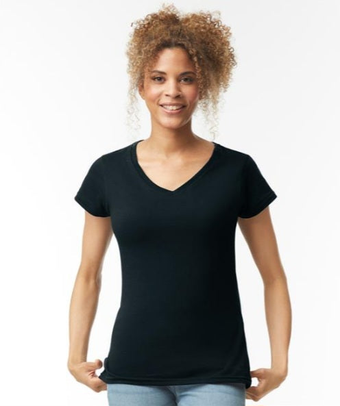 Gildan Women's V-neck T-shirt