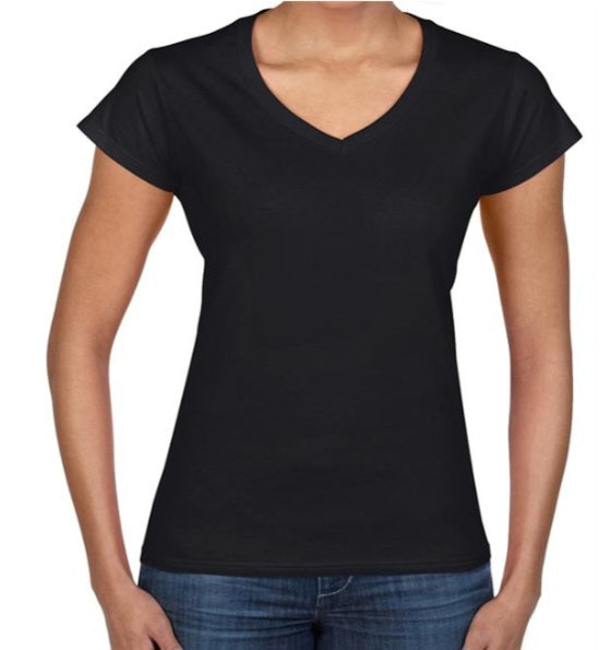 Gildan Women's V-neck T-shirt