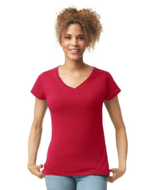 Gildan Women's V-neck T-shirt