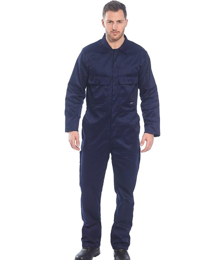 Portwest Euro Work Coverall in navy, the overall used in our garage kits