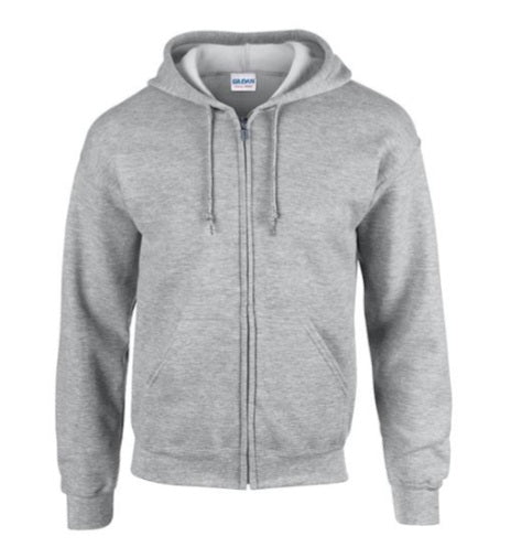 Gildan Full Zip Hooded Sweatshirt